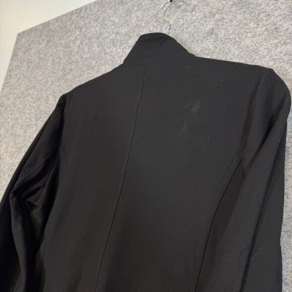 Eileen Fisher Black Blazer Jacket  Viscose Blend Workwear Minimalist Size L - Picture 12 of 13